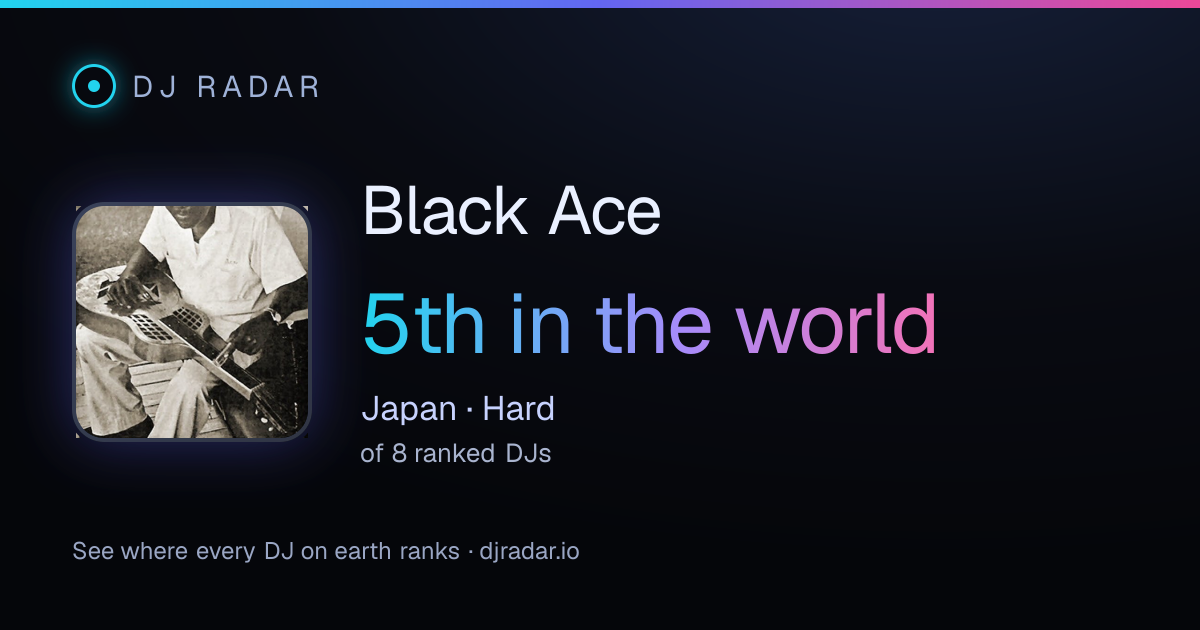 Shareable card: Black Ace 5th