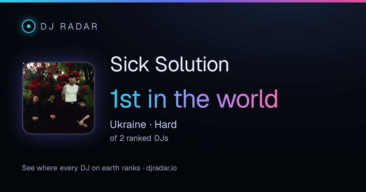 Shareable card: Sick Solution 1st