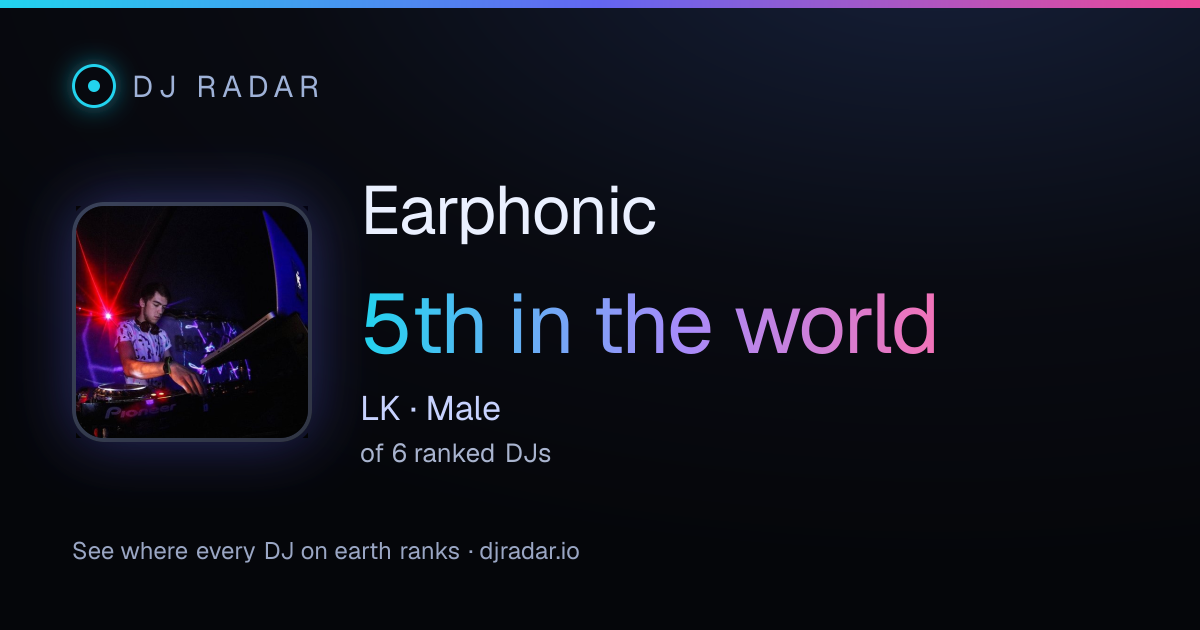 Shareable card: Earphonic 5th