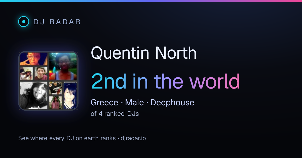Shareable card: Quentin North 2nd