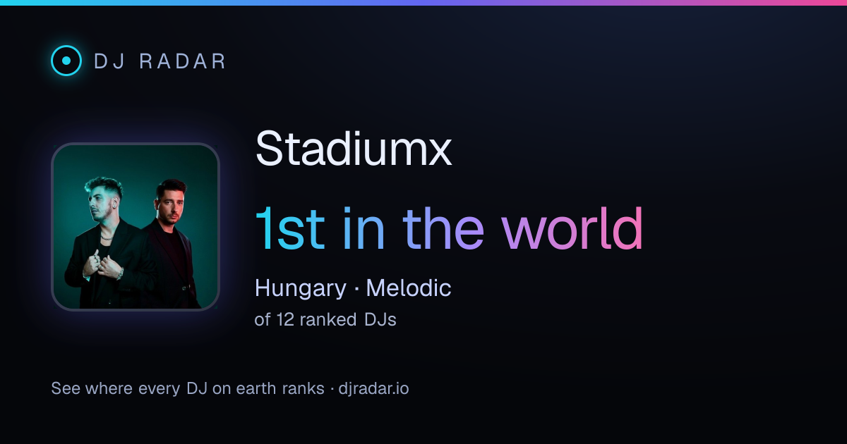 Shareable card: Stadiumx 1st