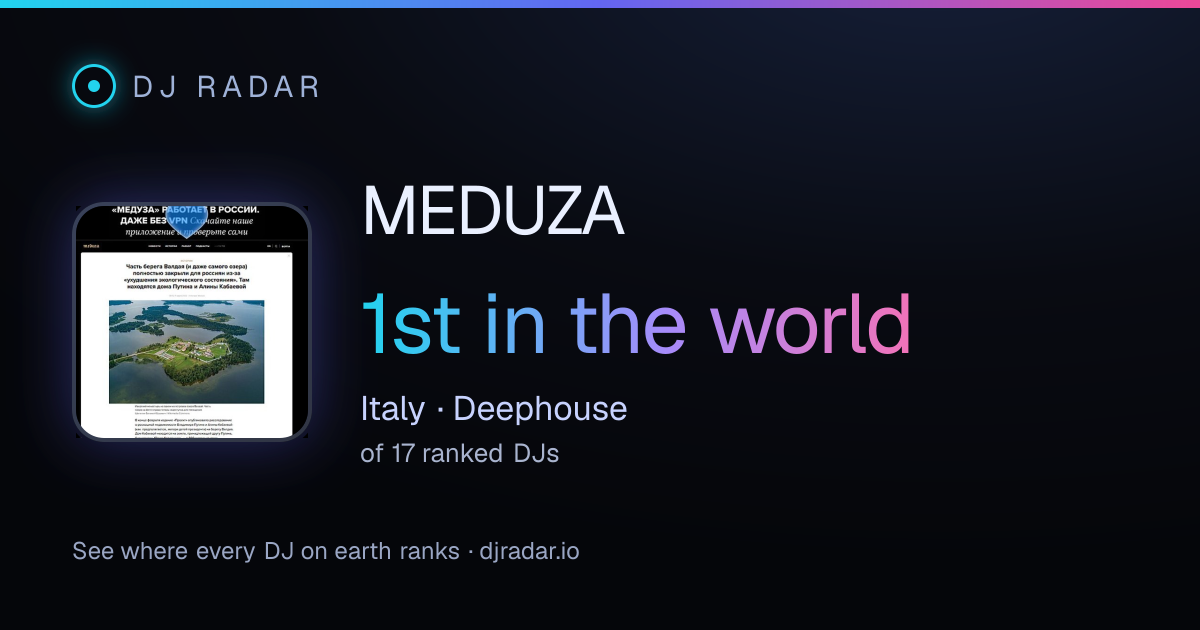 Shareable card: MEDUZA 1st
