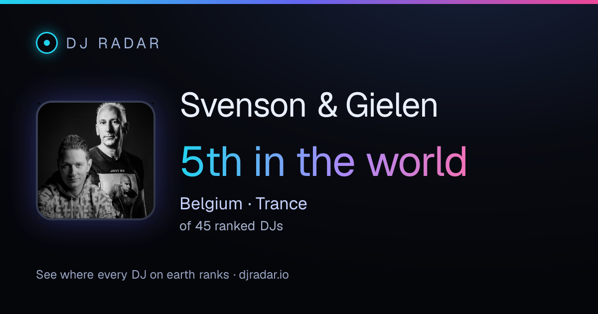 Shareable card: Svenson & Gielen 5th