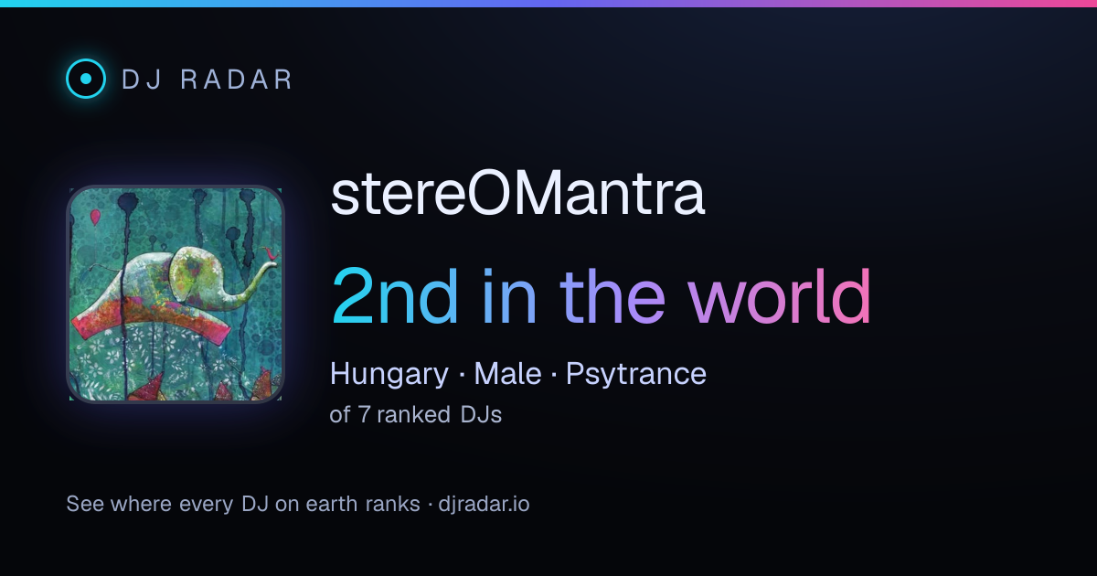 Shareable card: stereOMantra 2nd