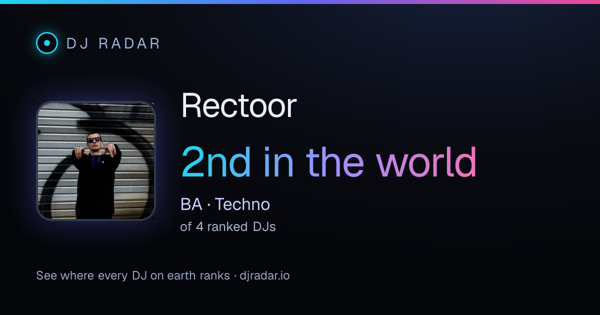 Shareable card: Rectoor 2nd