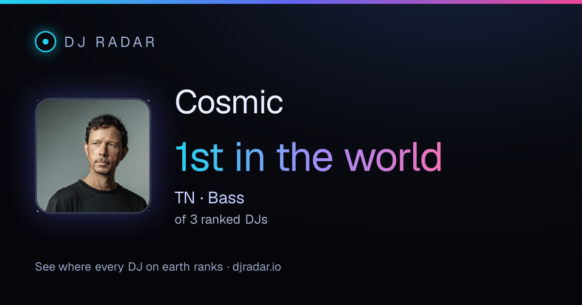 Shareable card: Cosmic 1st