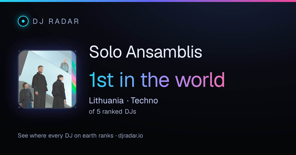 Shareable card: Solo Ansamblis 1st