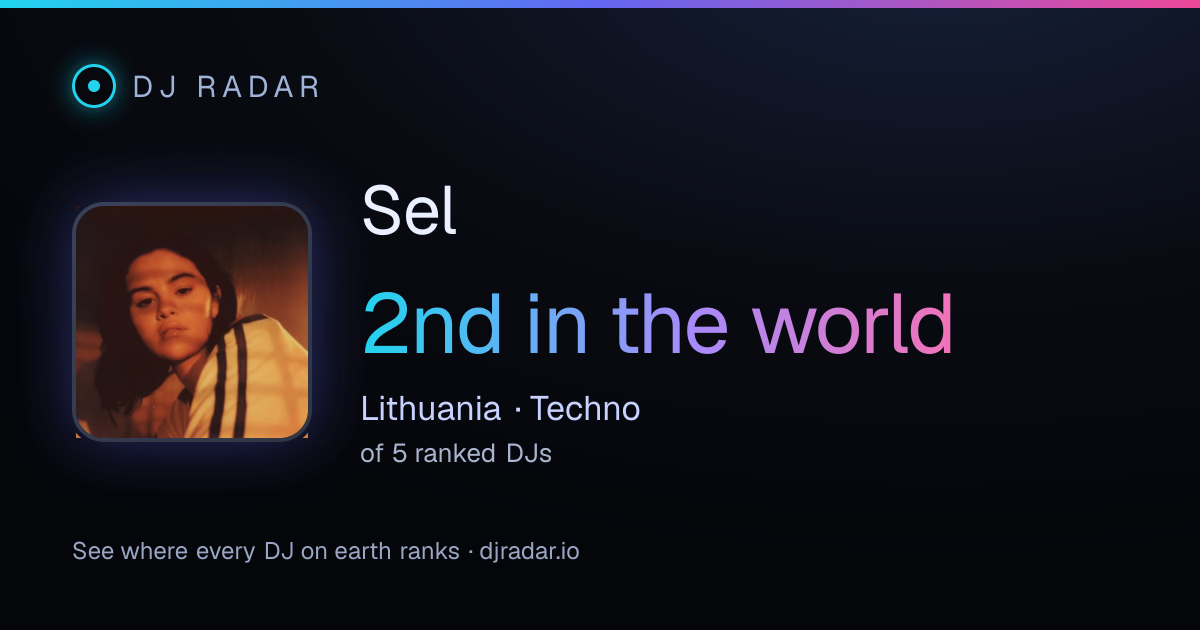 Shareable card: Sel 2nd