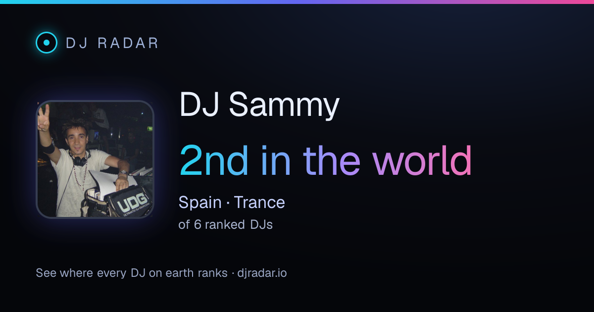 Shareable card: DJ Sammy 2nd