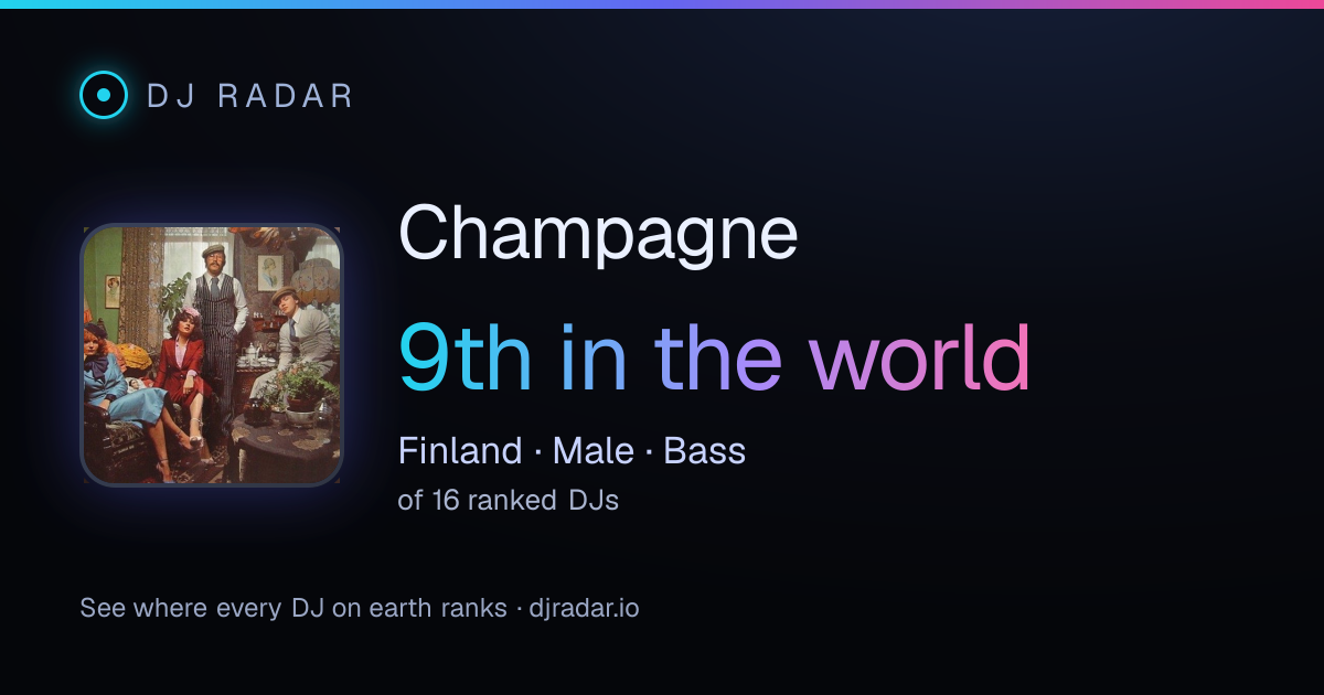 Shareable card: Champagne 9th
