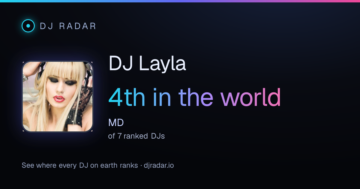 Shareable card: DJ Layla 4th