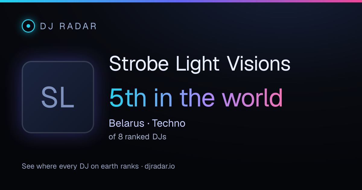Shareable card: Strobe Light Visions 5th