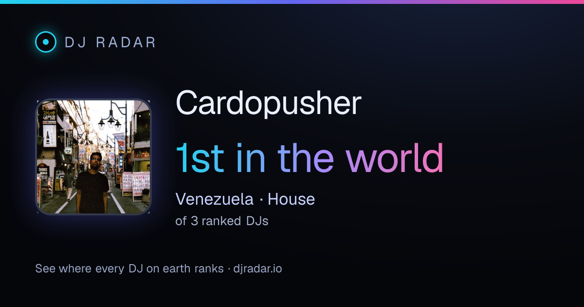 Shareable card: Cardopusher 1st