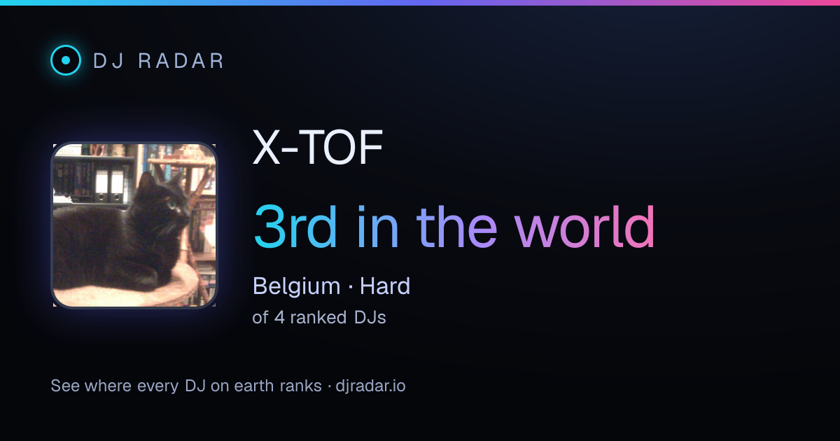Shareable card: X-TOF 3rd