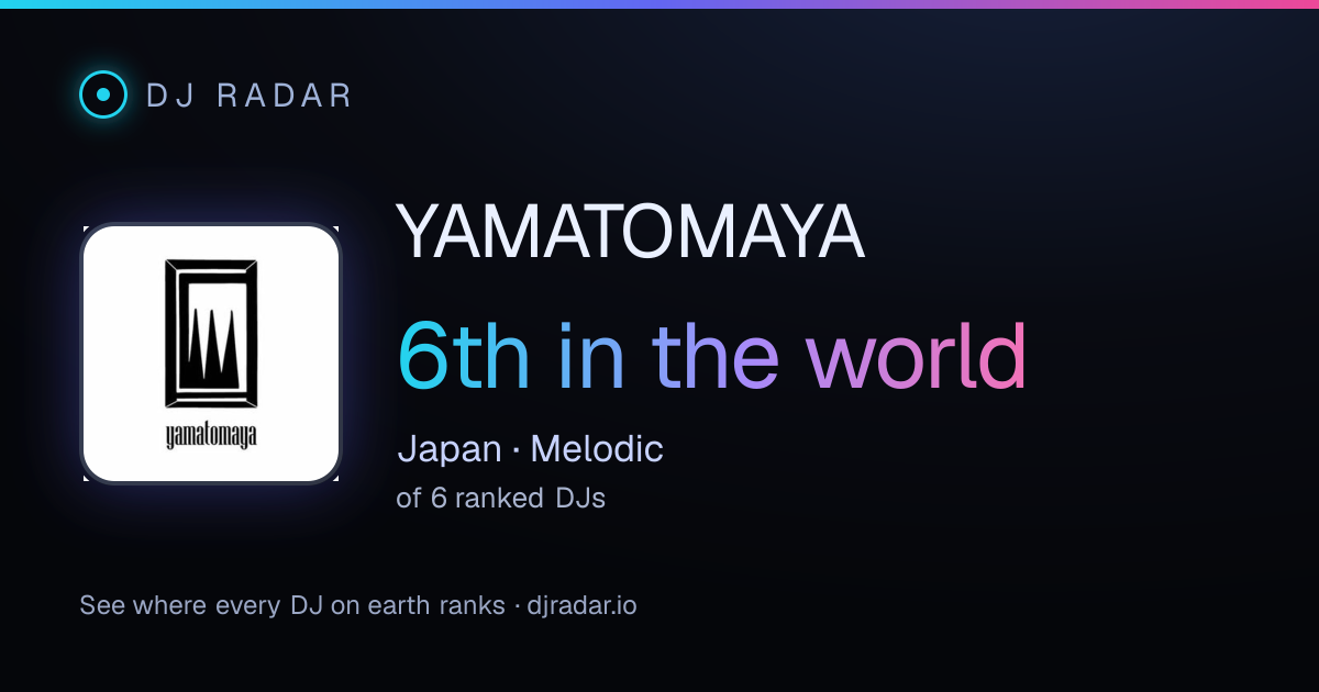Shareable card: YAMATOMAYA 6th