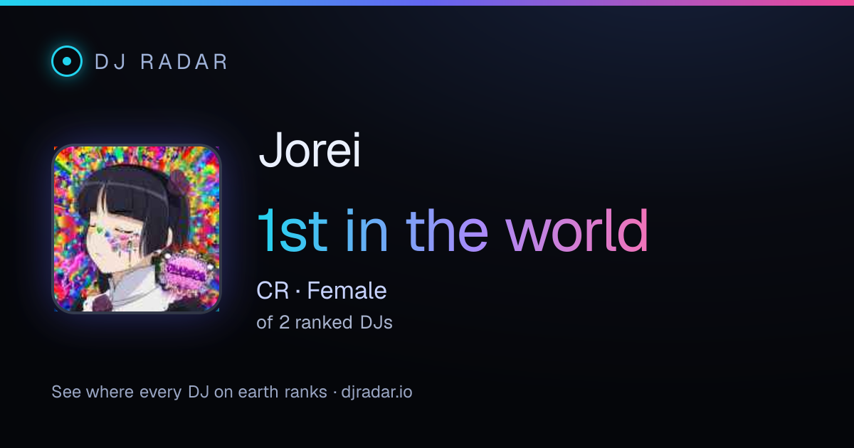 Shareable card: Jorei 1st