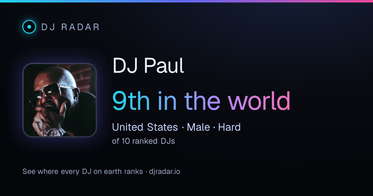Shareable card: DJ Paul 9th