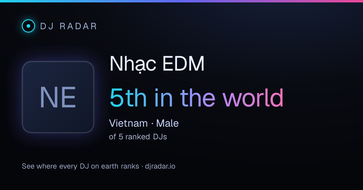 Shareable card: Nhạc EDM 5th