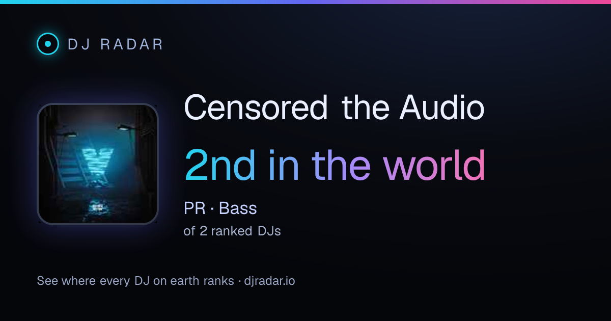 Shareable card: Censored the Audio 2nd