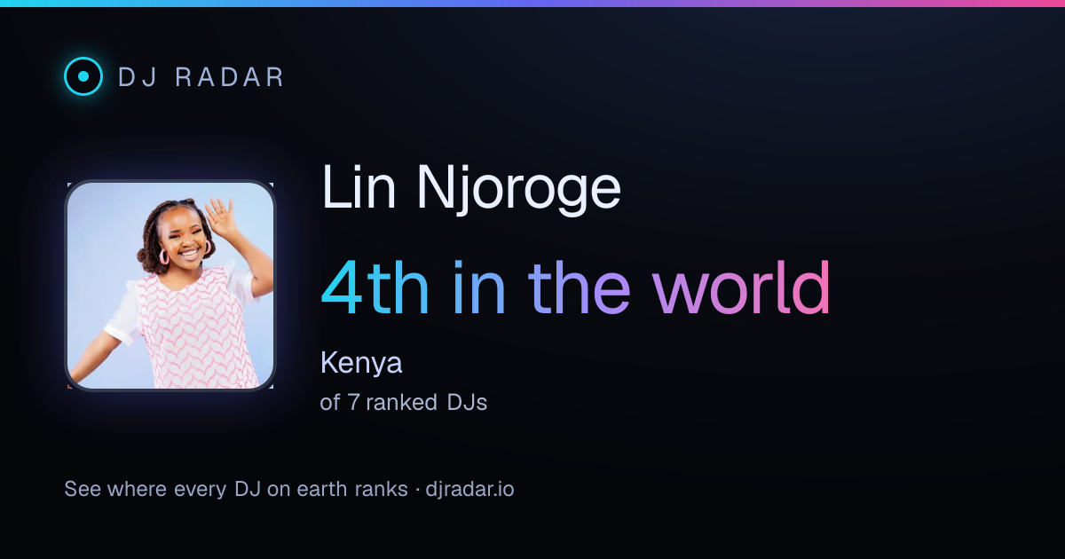 Shareable card: Lin Njoroge 4th