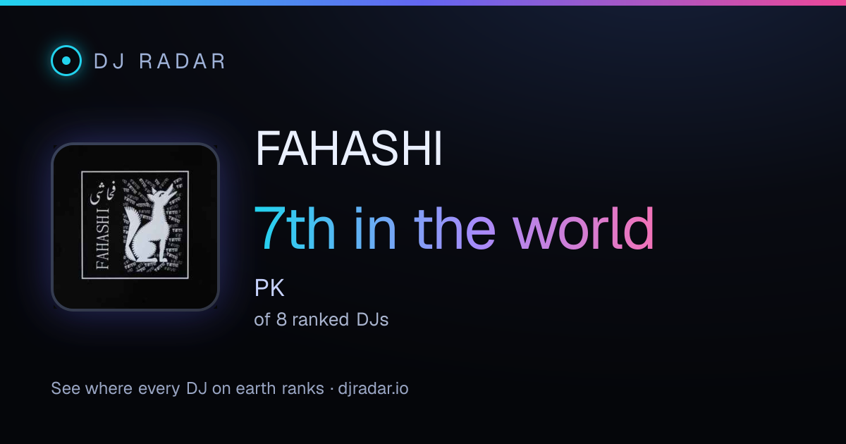 Shareable card: FAHASHI 7th