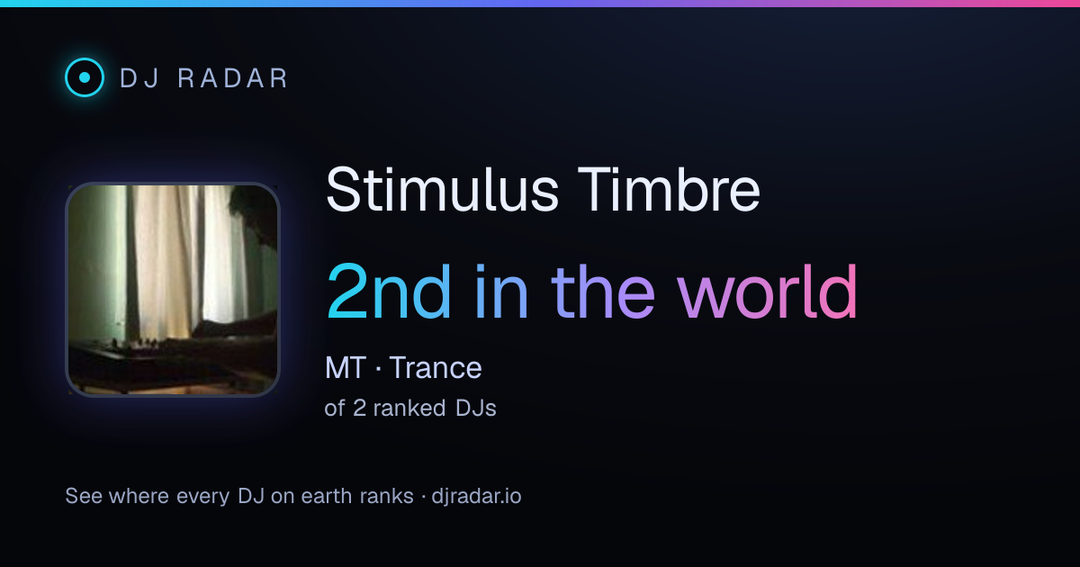 Shareable card: Stimulus Timbre 2nd