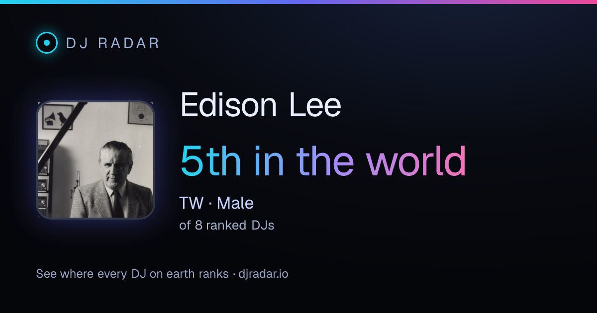 Shareable card: Edison Lee 5th