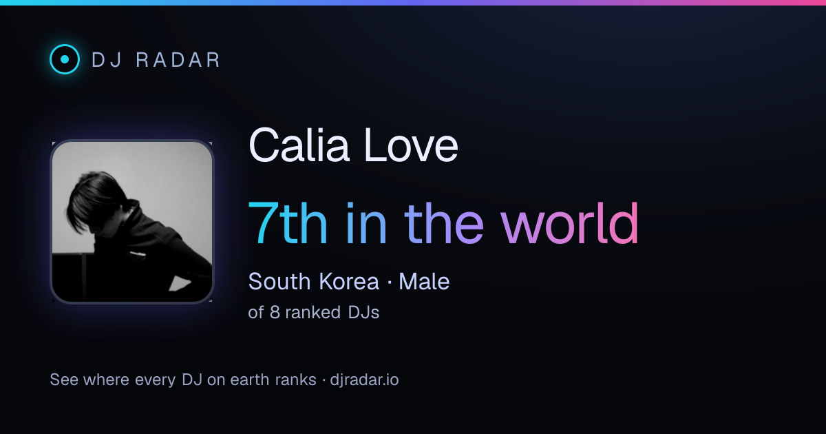 Shareable card: Calia Love 7th