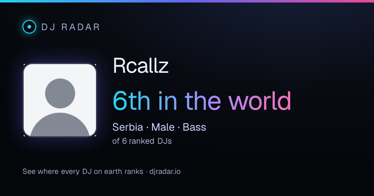 Shareable card: Rcallz 6th