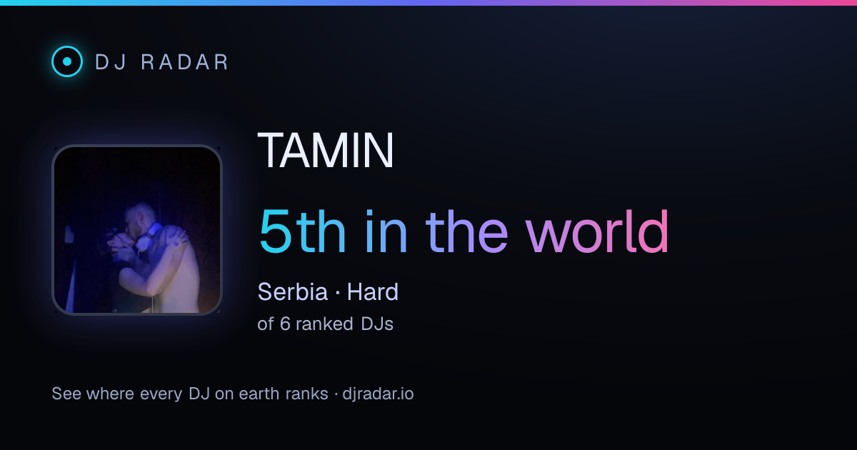 Shareable card: TAMIN 5th