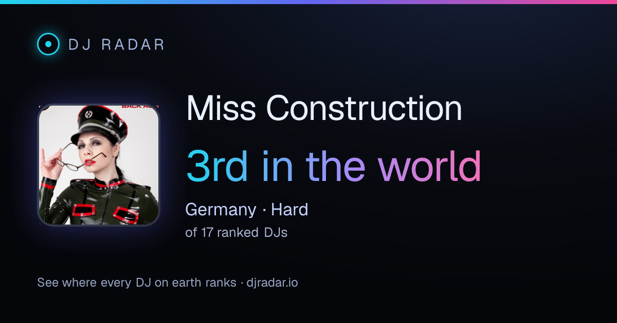 Shareable card: Miss Construction 3rd