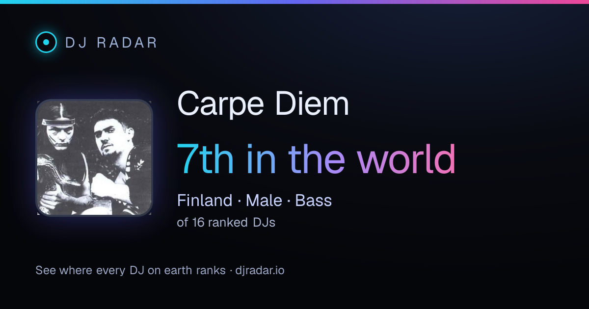 Shareable card: Carpe Diem 7th
