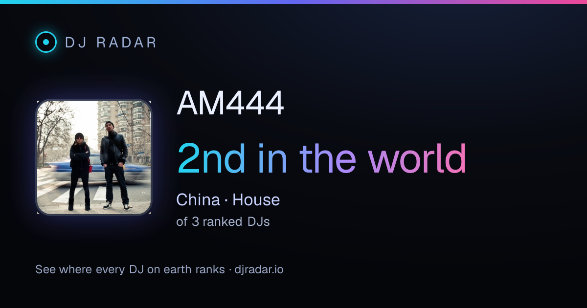 Shareable card: AM444 2nd