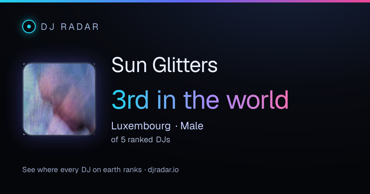 Shareable card: Sun Glitters 3rd