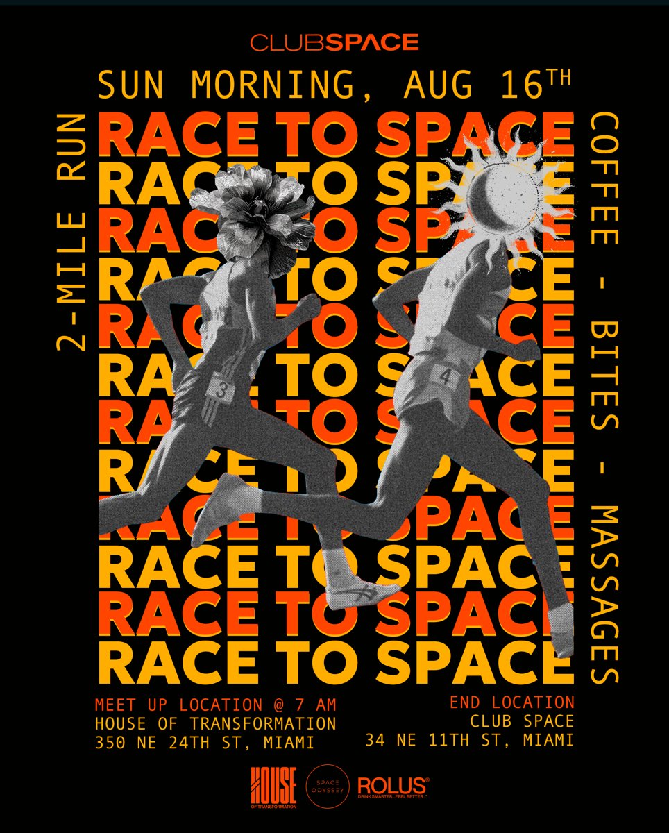 Miami’s Race to Space Combines Workout Rave With Club Space Night